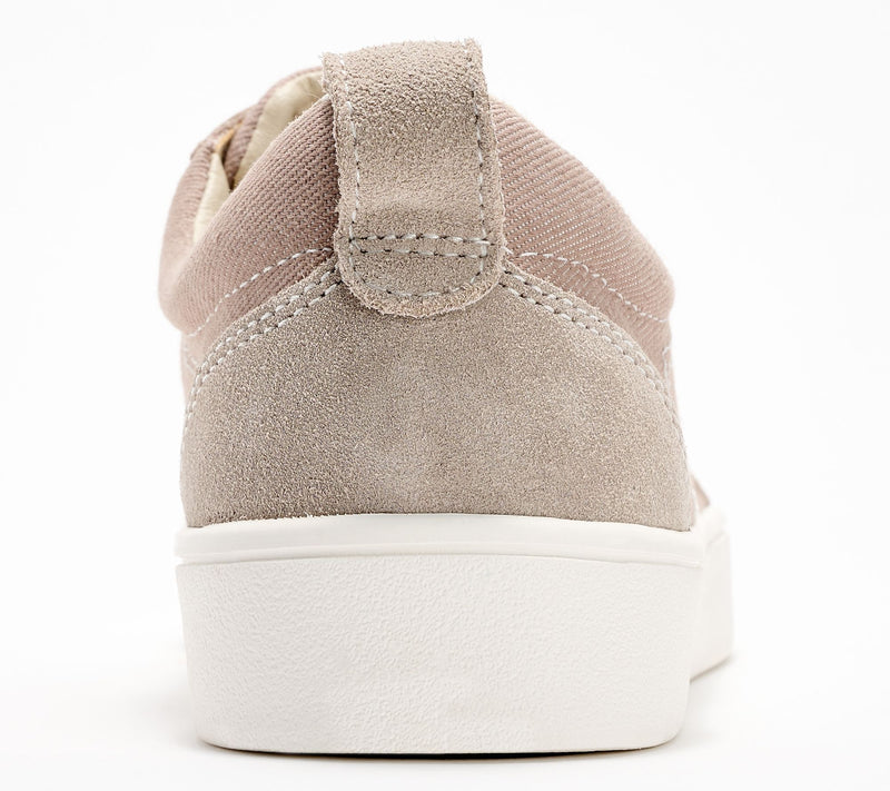 Revitalign Orthotic Canvas with Leather Detail Slip-on Sneakers-Dara — View 18