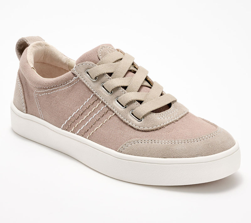 Revitalign Orthotic Canvas with Leather Detail Slip-on Sneakers-Dara — View 13