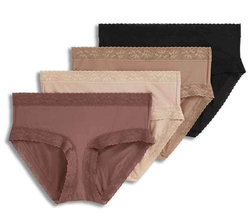 Jockey Micro Stretch Lace Hipster Panty Set of 4 — View 3