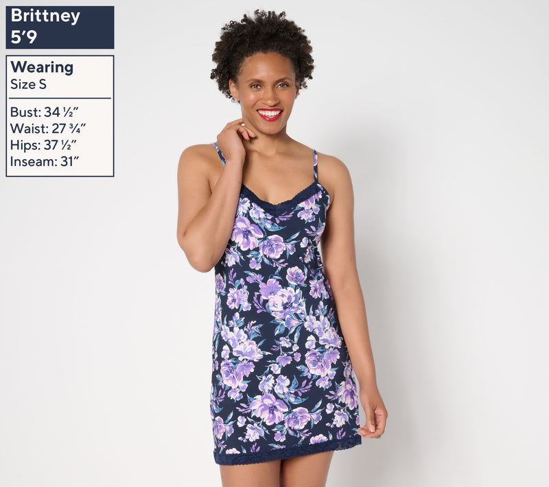 Jockey Micro Soft Stretch Lace Slip — View 2