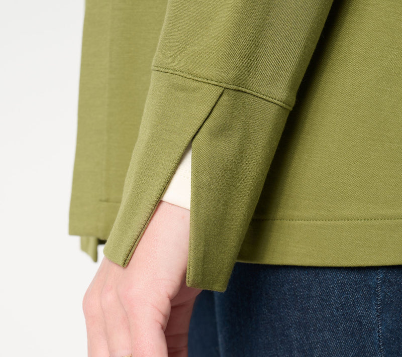 Isaac Mizrahi Live! Regular Go To Knit Open Front Cardigan — View 14