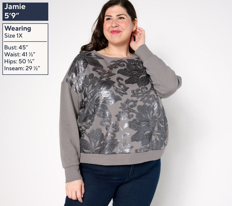 Me by Jennie Garth Eve Embellishment Pullover — View 8