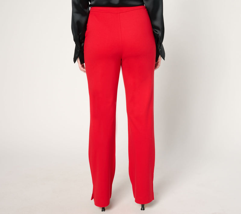 Isaac Mizrahi Live! Regular Go To Knit Straight-Leg Pants — View 4