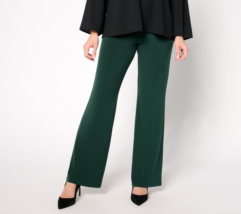 Susan Graver Regular Modern Essentials Liquid Knit Boot-Cut Pants — View 5