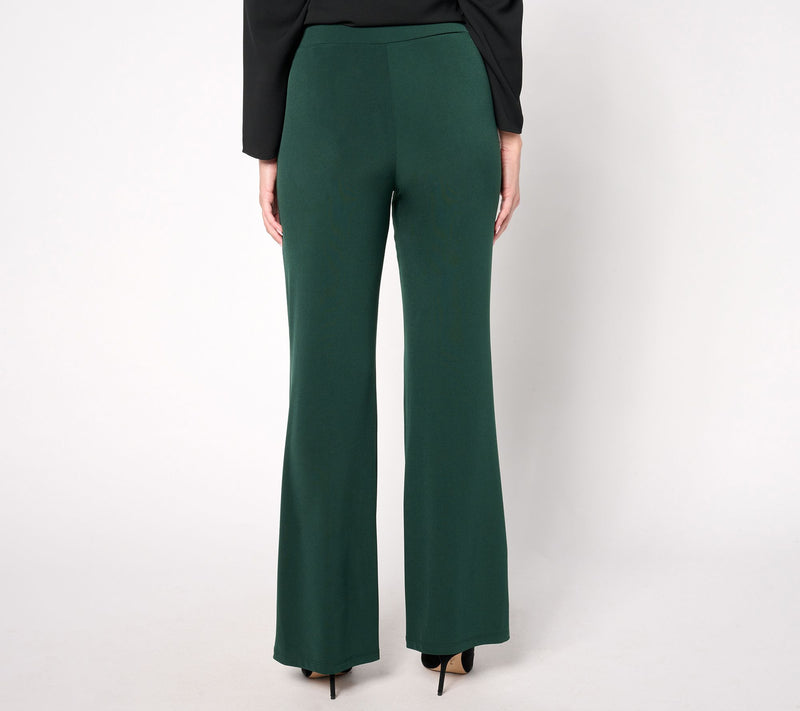 Susan Graver Regular Modern Essentials Liquid Knit Boot-Cut Pants — View 11