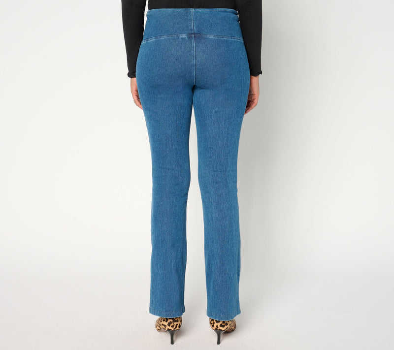 Women with Control Regular Prime Stretch Denim La Petite Bell Pant — View 9