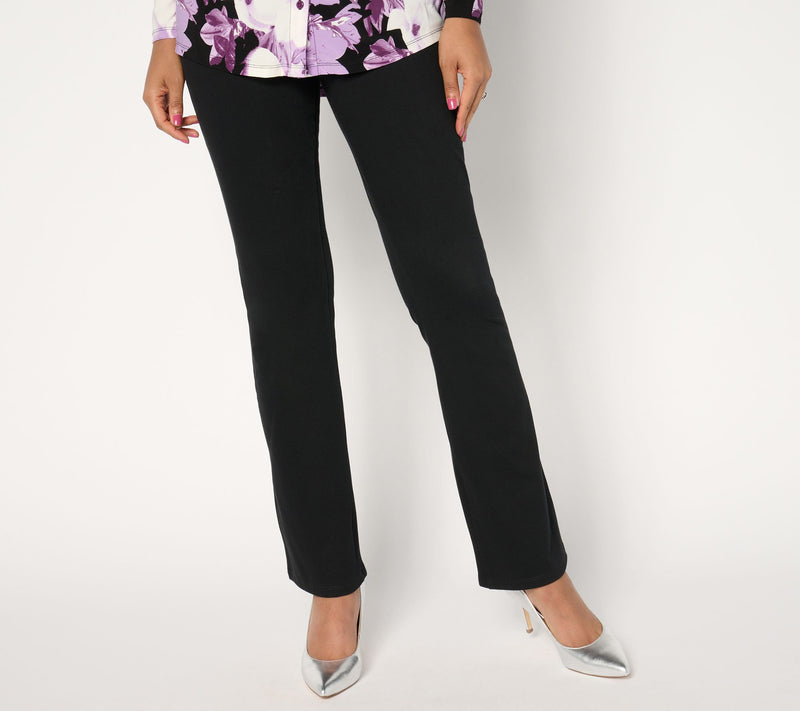Women with Control Regular Prime Stretch Denim La Petite Bell Pant — View 7