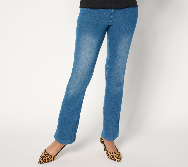 Women with Control Regular Prime Stretch Denim La Petite Bell Pant — Main view