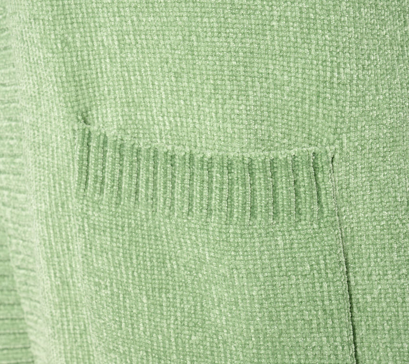 Belle by Kim Gravel Chenille Open Front Cardigan with Pockets — View 16