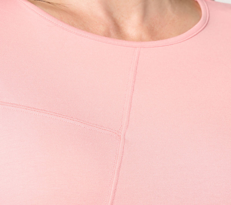 Peace Love World Asymmetrical Stitch Detail Long Sleeve Top — View 13