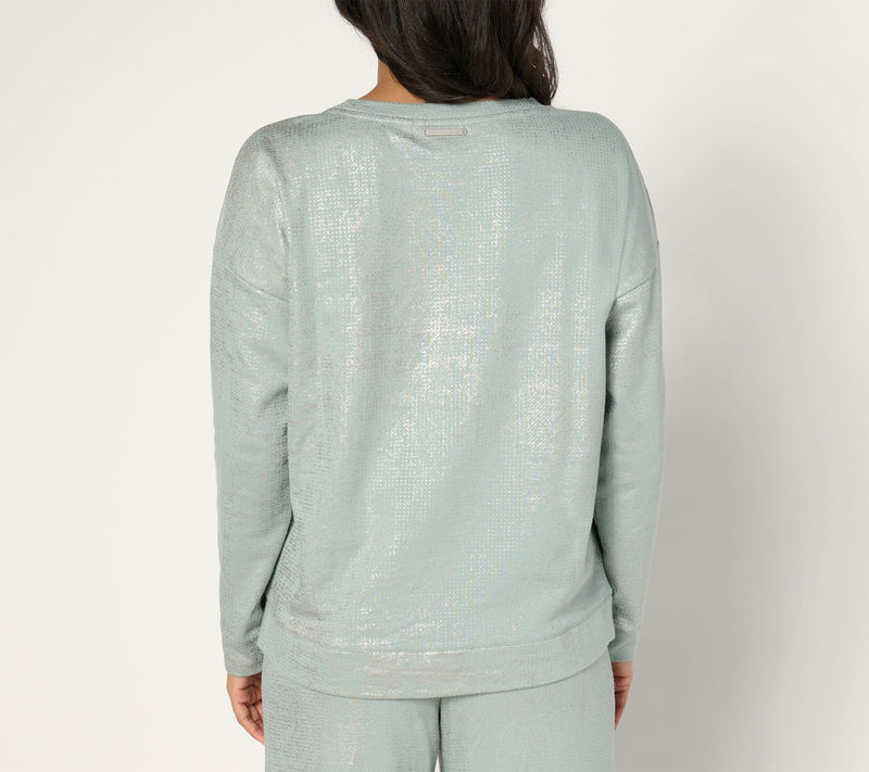 Peace Love World French Terry Long Sleeve Sweatshirt — View 10