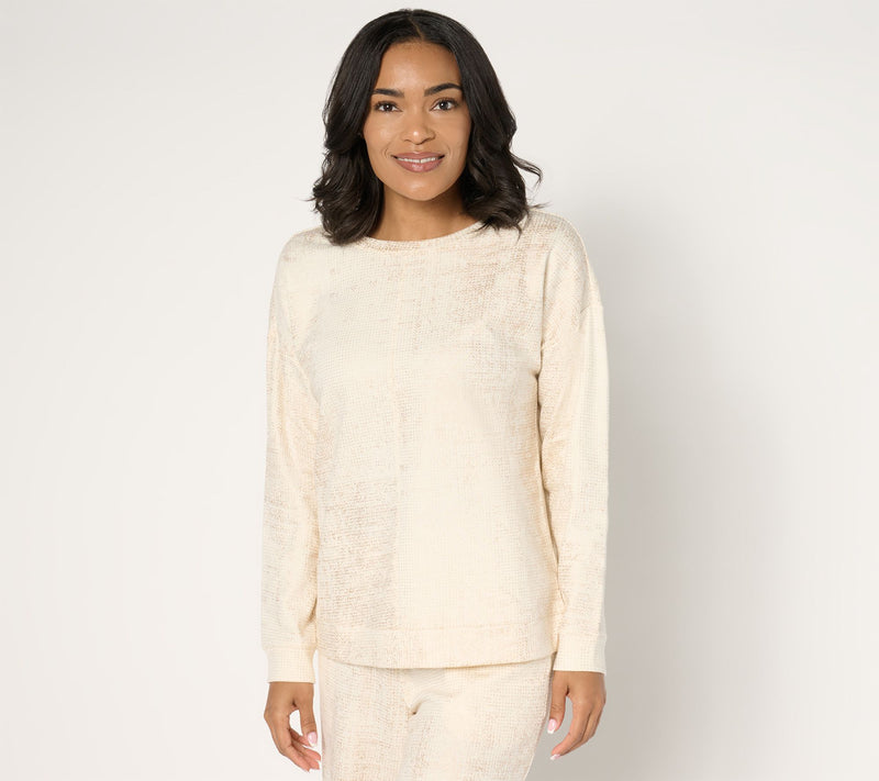 Peace Love World French Terry Long Sleeve Sweatshirt — View 5