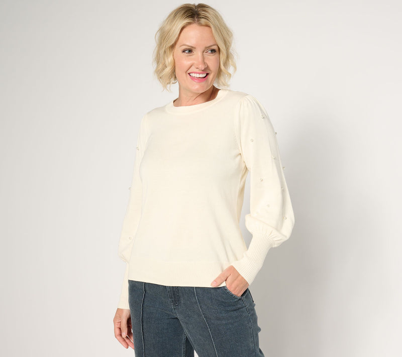 Belle by Kim Gravel Class & Sass Miss Jo Pearl Sweater — View 5