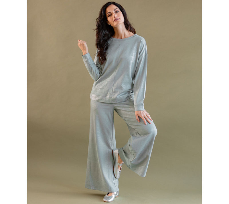 Peace Love World Regular French Terry Pull-On Monica Pant — View 13