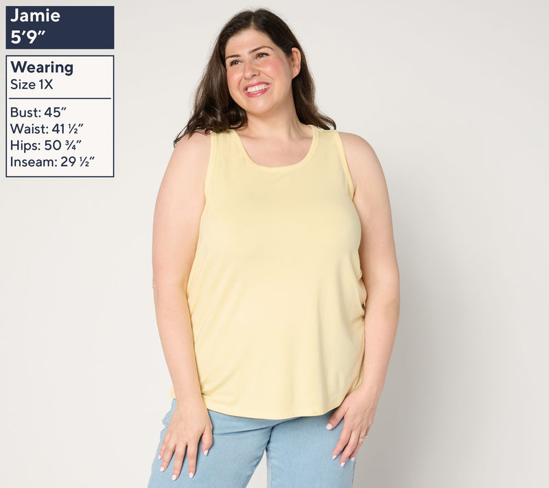 Peace Love World Round Neck Tank Top — View 2