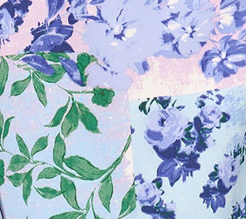 Isaac Mizrahi Live! Floral Printed Stretch Woven Crepe Top — View 8