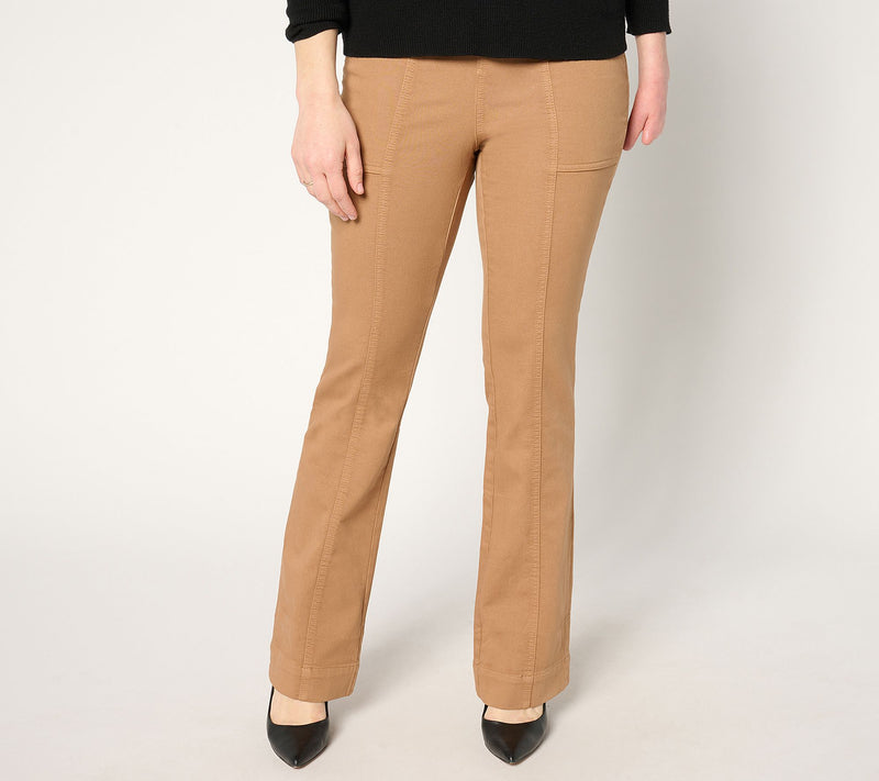 Isaac Mizrahi Live! Petite Stretch Cotton Twill Pants — View 5