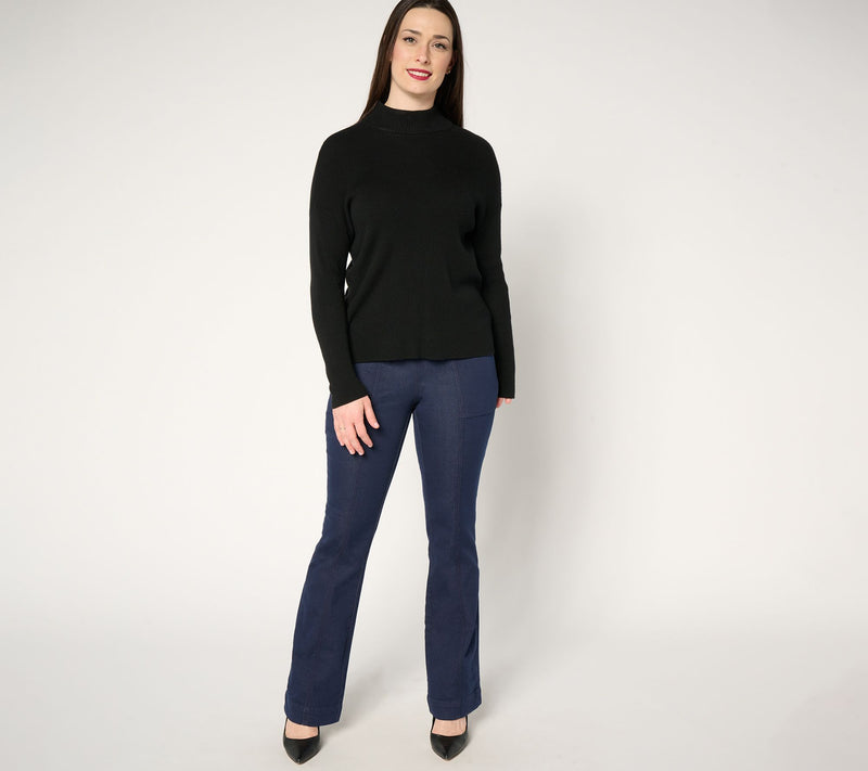 Isaac Mizrahi Live! Petite Stretch Cotton Twill Pants — View 13