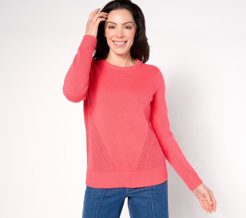 Belle by Kim Gravel Diagonal Shaker Side Sweater — View 14