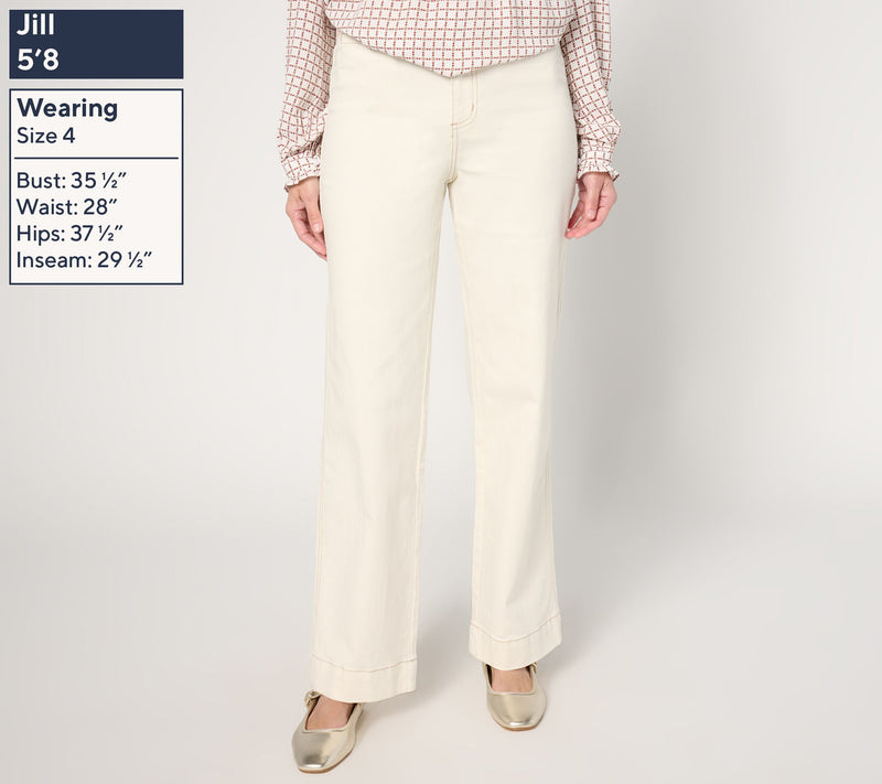 Belle by Kim Gravel Regular TripleLuxe Twill Mini Pckt Trouser Jean — View 3