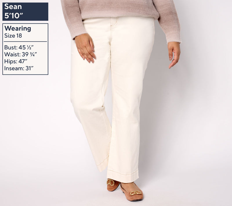 Belle by Kim Gravel Regular TripleLuxe Twill Mini Pckt Trouser Jean — View 2