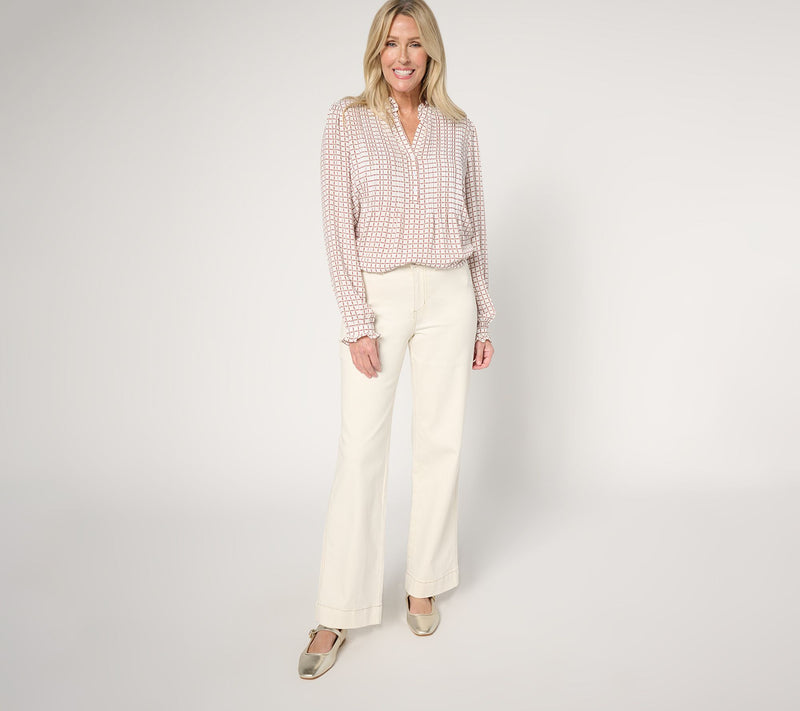 Belle by Kim Gravel Tall TripleLuxe Twill Mini Pkt Trouser Jean — View 5