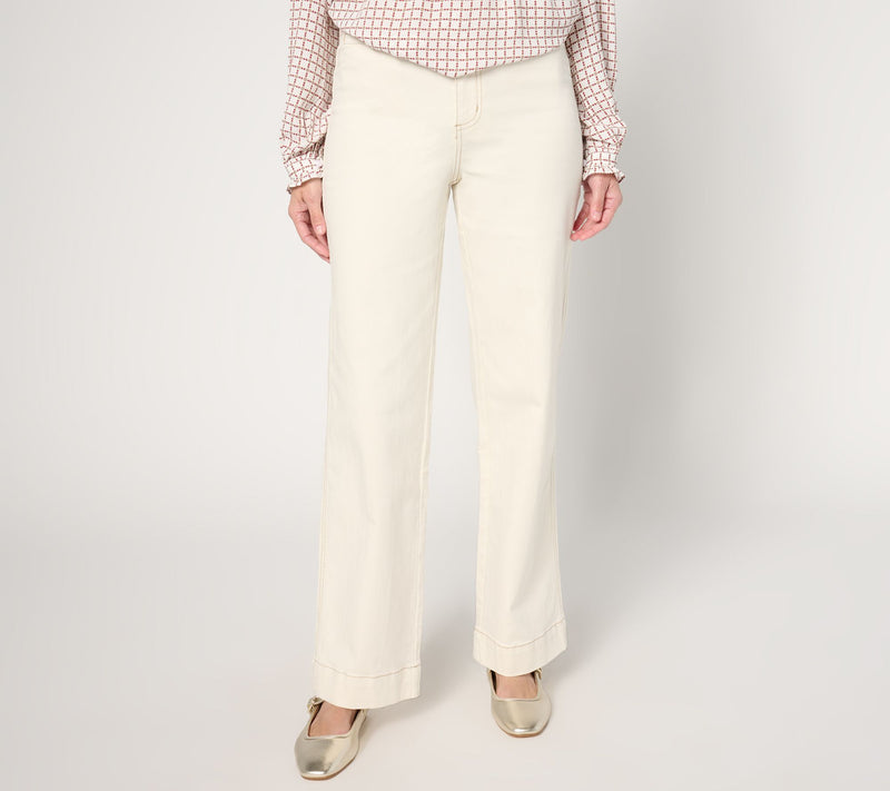 Belle by Kim Gravel Tall TripleLuxe Twill Mini Pkt Trouser Jean — Main view