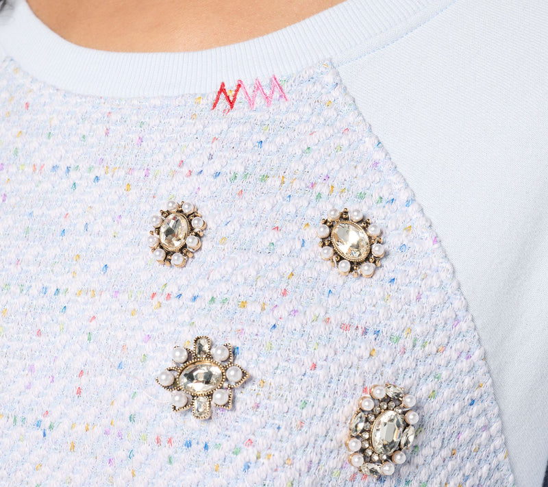 Ali + Mally x Peace Love World Embellished Sweatshirt — View 6