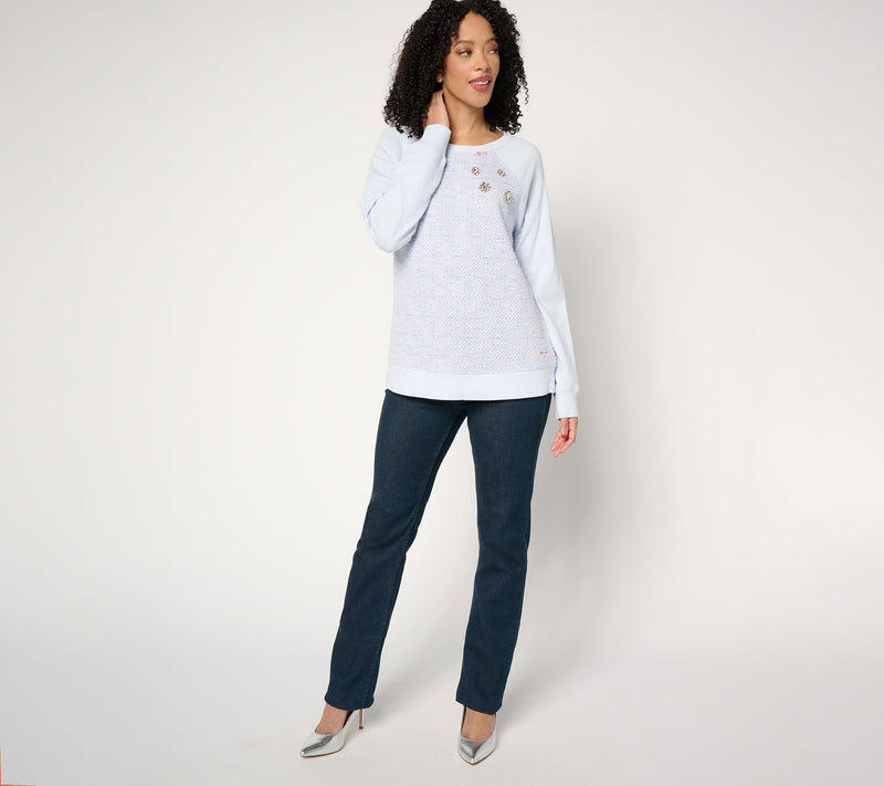 Ali + Mally x Peace Love World Embellished Sweatshirt — View 5