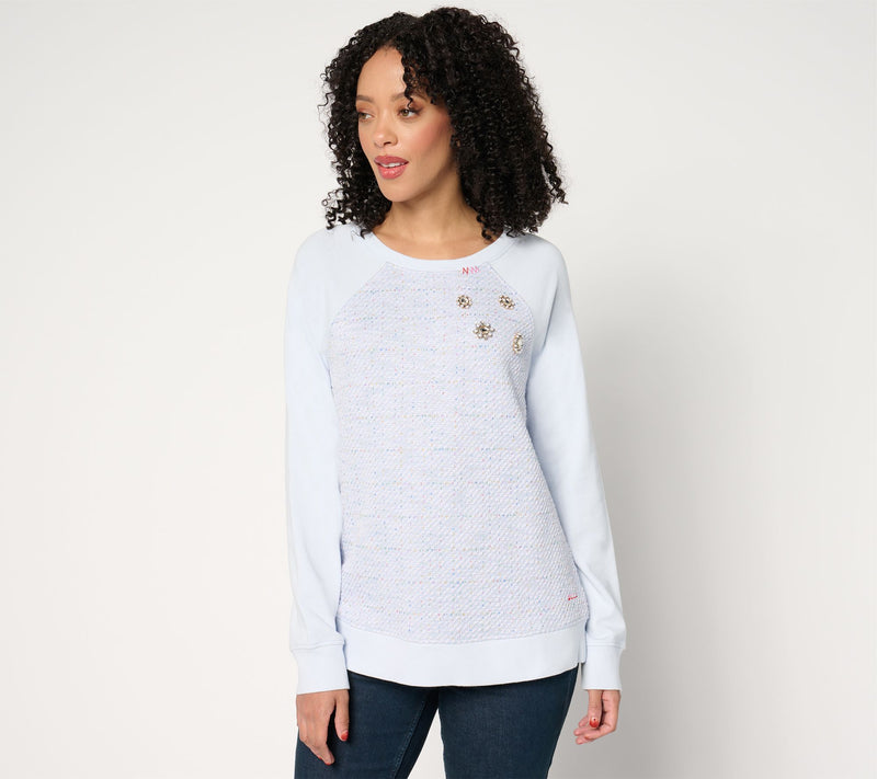 Ali + Mally x Peace Love World Embellished Sweatshirt — View 10