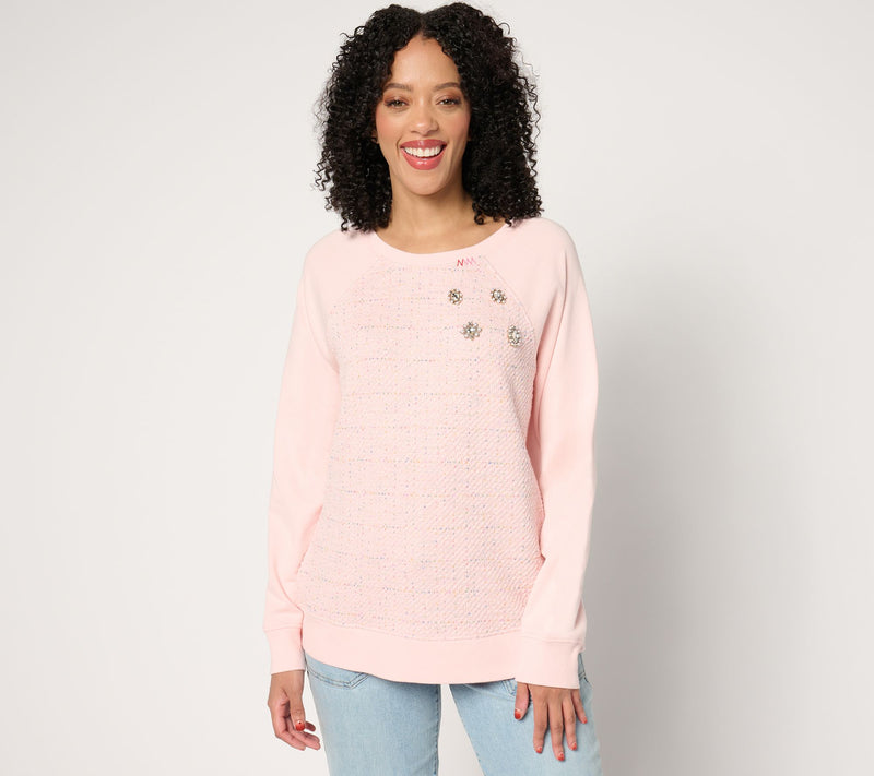 Ali + Mally x Peace Love World Embellished Sweatshirt — View 11