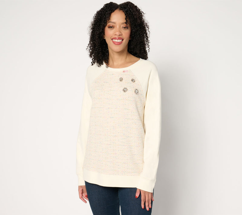 Ali + Mally x Peace Love World Embellished Sweatshirt — View 12