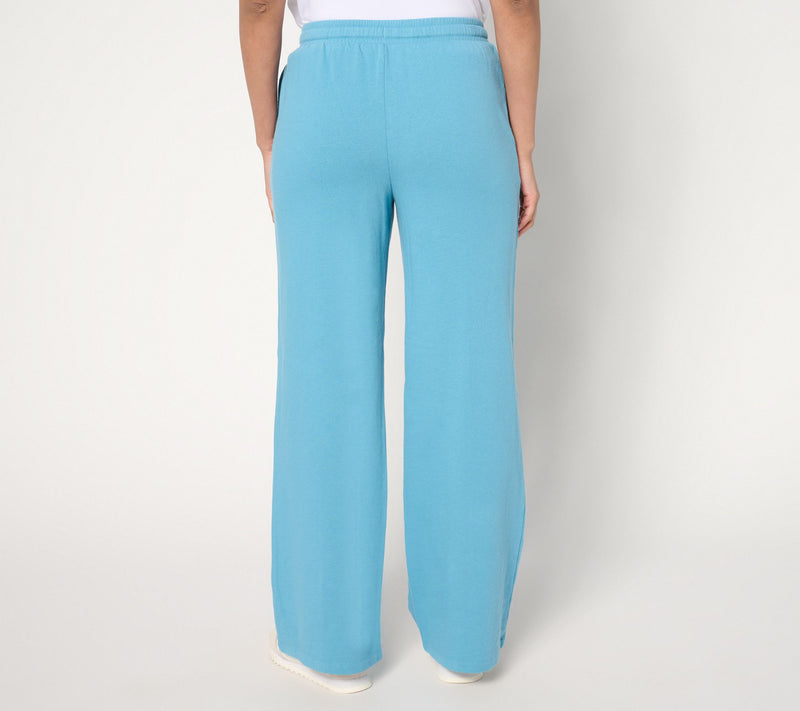 Peace Love World Regular French Terry Pull-On Pintuck Pants — View 10