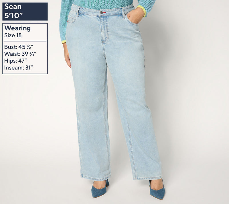 Peace Love World Regular Mid-Rise Boyfriend Jean - Denim — View 2