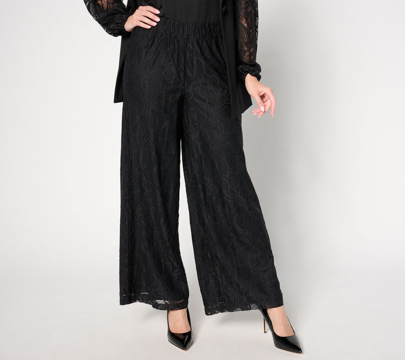 Dennis Basso Regular Fully Lined Lace Pants — View 7