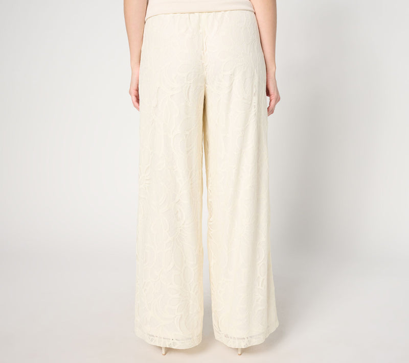 Dennis Basso Petite Fully Lined Lace Pants — View 10