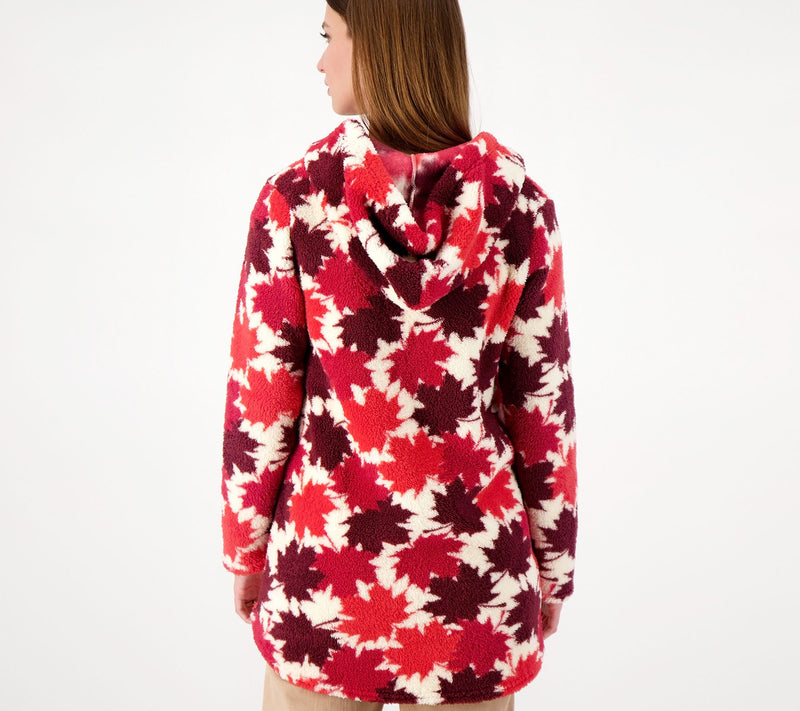 Lug Lounge Snuggle Zipper Cardigan with Eyeglass Holder - Echo — View 12