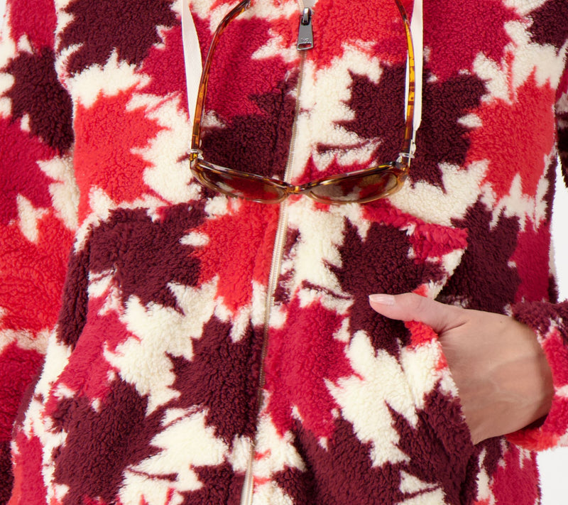 Lug Lounge Snuggle Zipper Cardigan with Eyeglass Holder - Echo — View 15