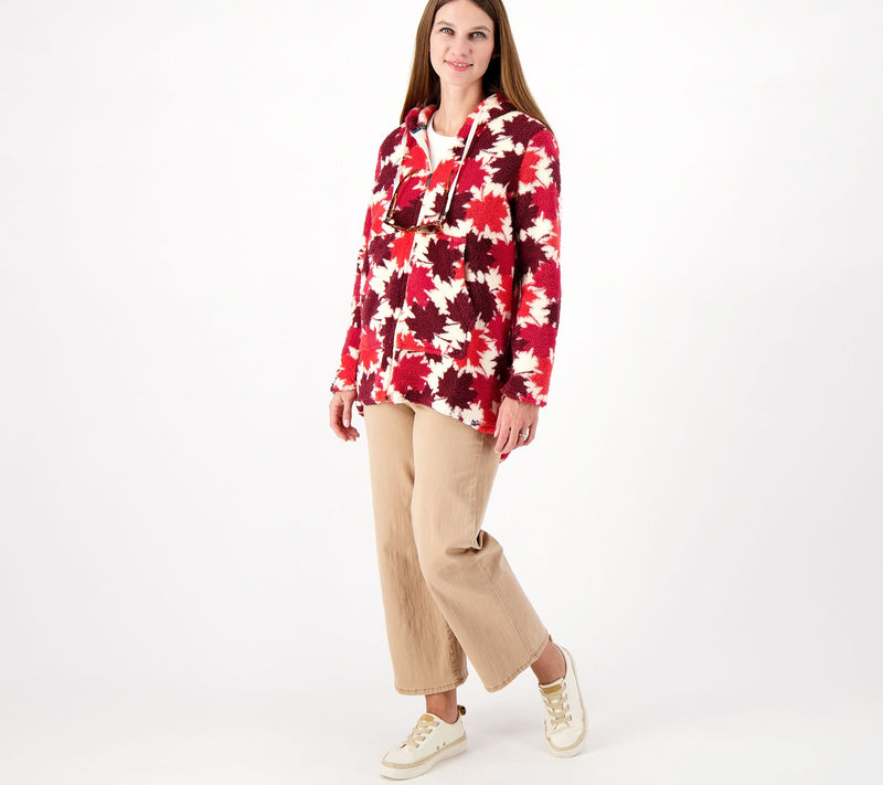 Lug Lounge Snuggle Zipper Cardigan with Eyeglass Holder - Echo — View 13