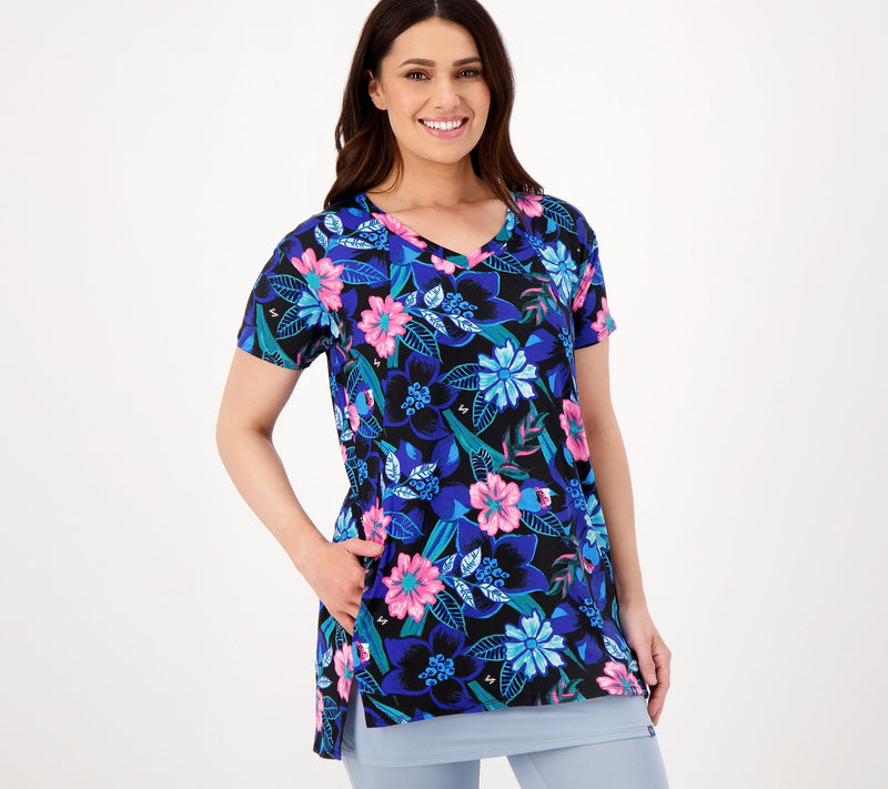 Lug Lounge Hi-Low Tunic Top - Hopper — View 19