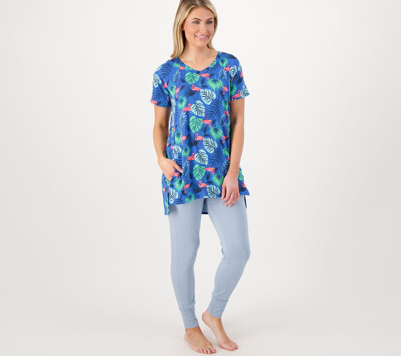Lug Lounge Hi-Low Tunic Top - Hopper — View 23
