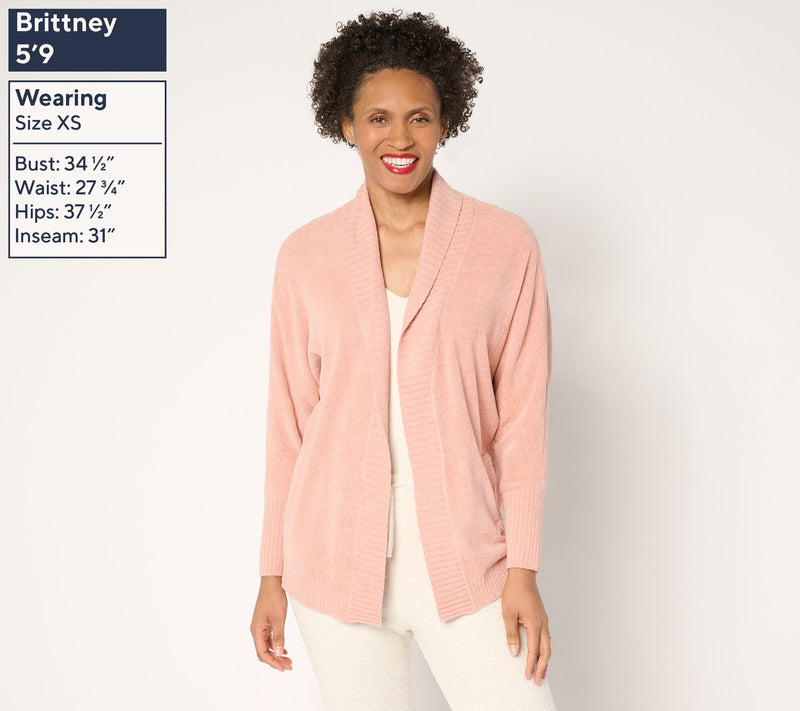 Barefoot Dreams CozyChic Ultra Lite Shawl Collar Cardigan — View 4