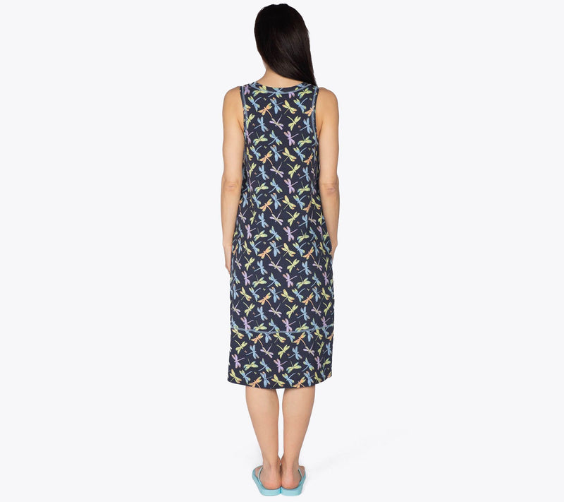 Lug Lounge Cotton-Blend Sleeveless Dress - Hopscotch — View 14
