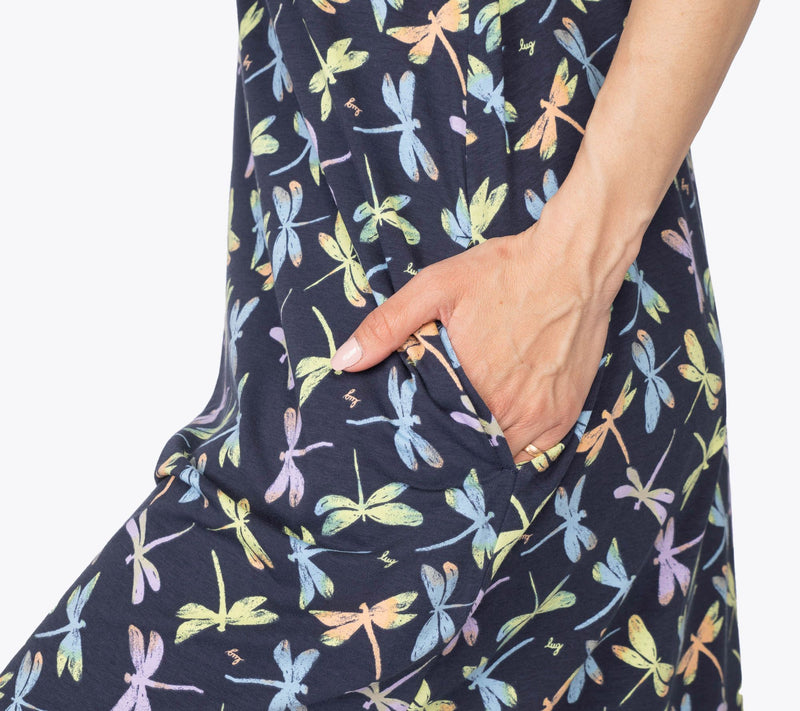 Lug Lounge Cotton-Blend Sleeveless Dress - Hopscotch — View 15