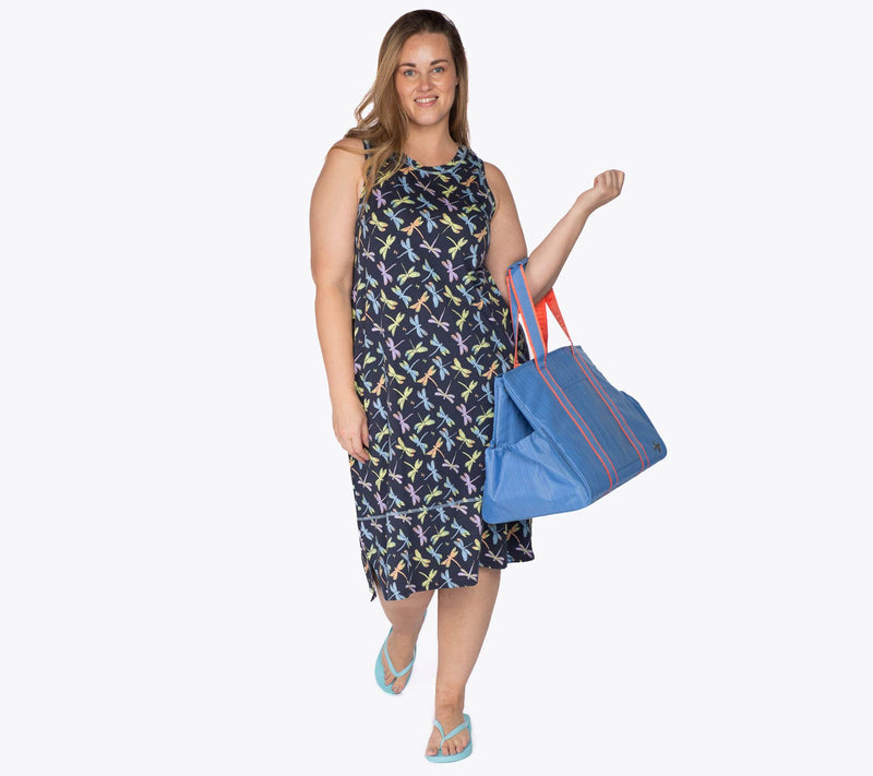 Lug Lounge Cotton-Blend Sleeveless Dress - Hopscotch — View 16