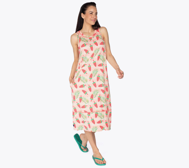 Lug Lounge Cotton-Blend Sleeveless Dress - Hopscotch — View 11