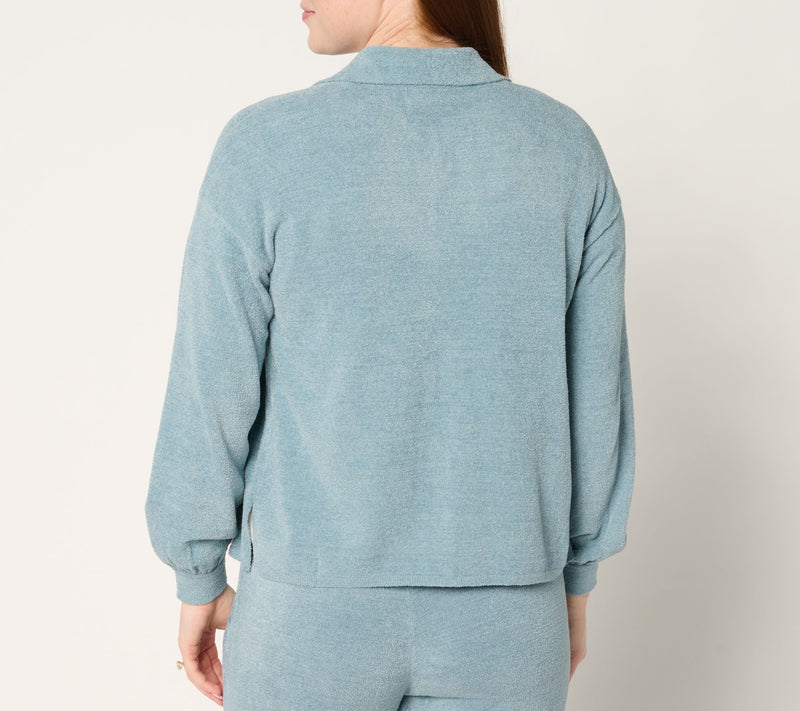 Barefoot Dreams CozyChic Ultra Lite Button Down Shirt — View 16