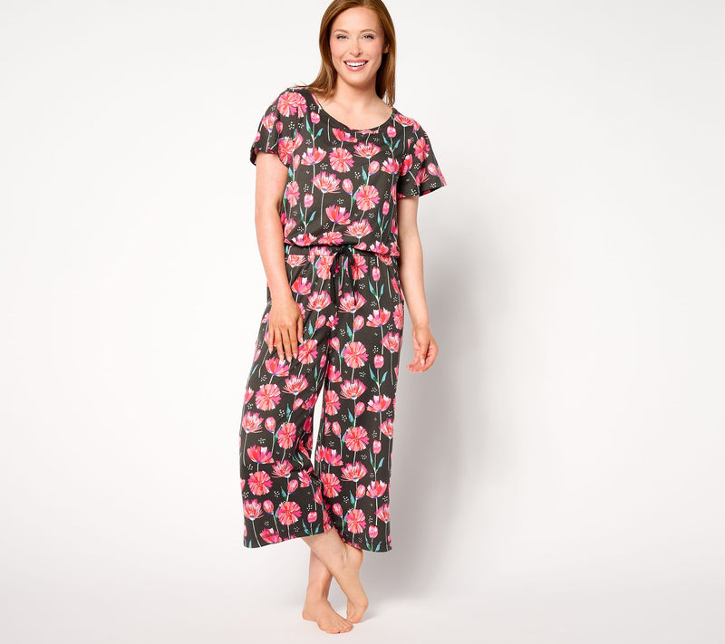 Lug Lounge Brushed Jersey Drawstring Jumpsuit - Trotter — View 13