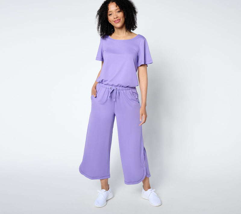 Lug Lounge Brushed Jersey Drawstring Jumpsuit - Trotter — View 3