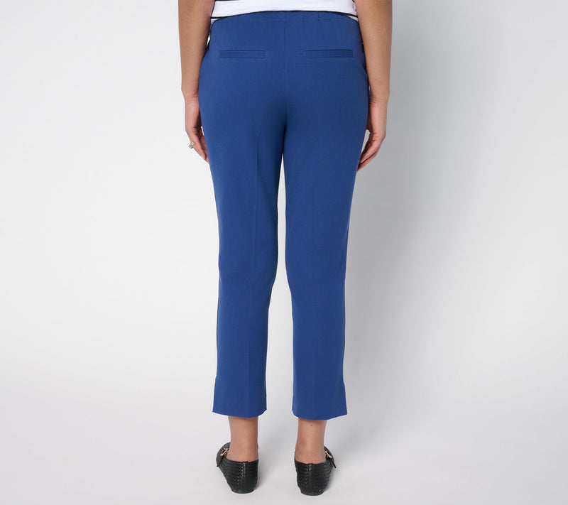 Isaac Mizrahi Live! Regular 24/7 Stretch Icon Straight Leg Crop Pants — View 14